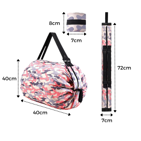 Foldable Waterproof Grocery Tote Bag With Large Capacity