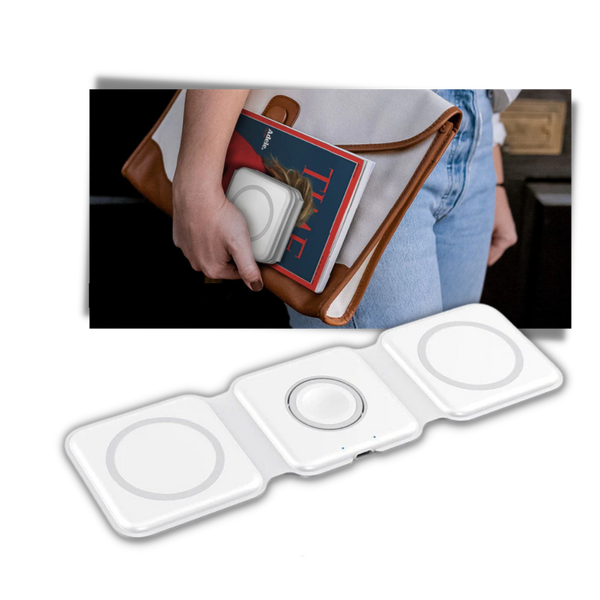 Foldable Wireless Charger Dock For Fast Charging And Multiple Devices
