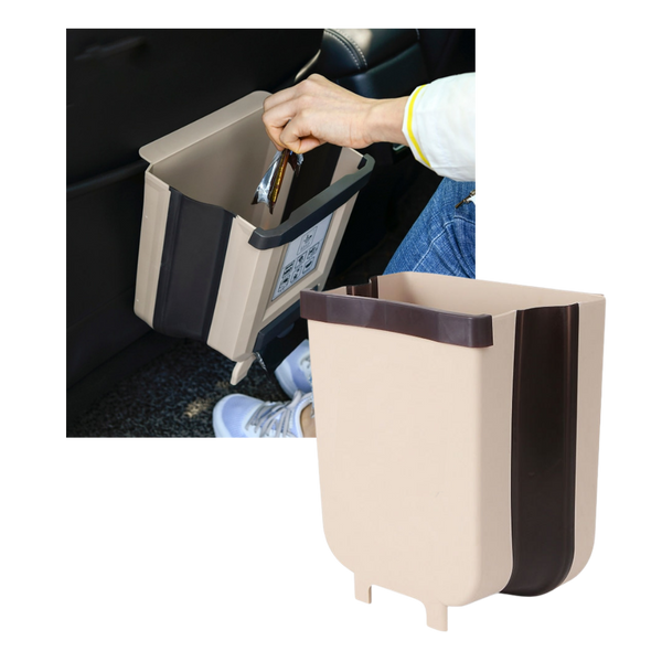 Hanging Expandable Waste Bin With Premium Space Saving Design