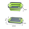 Foldaway Kitchen Cutting Board With Built In Drain Basket