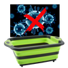Foldaway Kitchen Cutting Board With Built In Drain Basket
