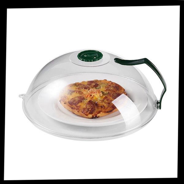 Microwave Splash Guard For Cleaner Reheating And Easy Cleanup