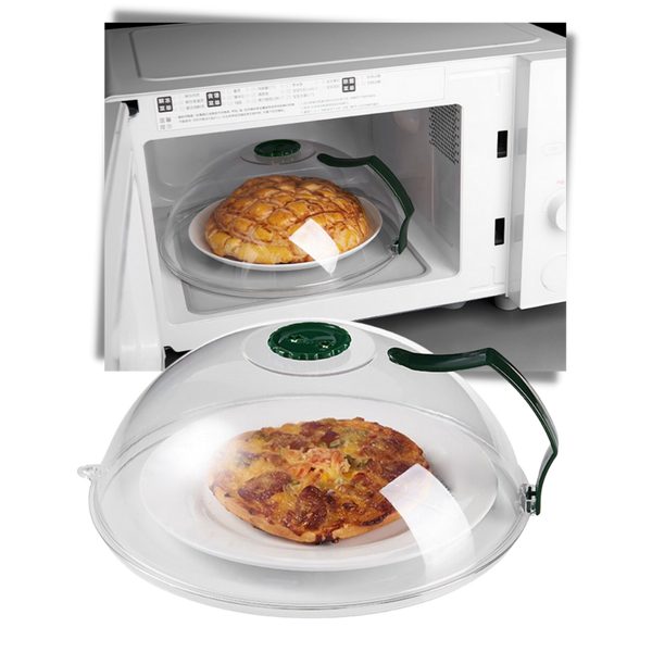 Microwave Splash Guard For Cleaner Reheating And Easy Cleanup