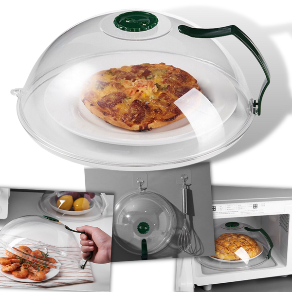 Microwave Splash Guard For Cleaner Reheating And Easy Cleanup