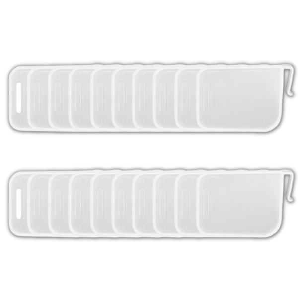 Refrigerator Shelf Dividers Set 20 Pack Space Saving Organizer