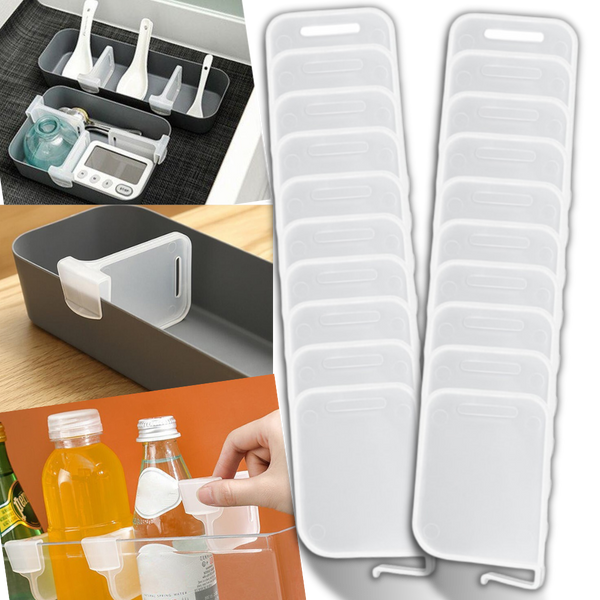 Refrigerator Shelf Dividers Set 20 Pack Space Saving Organizer