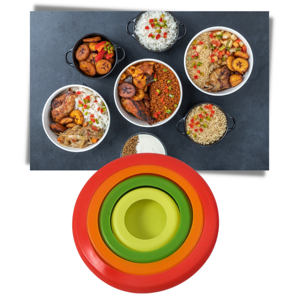 Silicone Premium Stretch Lids Set For Food Preservation 4 Pack