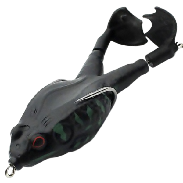 Realistic Silicone Frog Lure With Dual Hooks For Higher Strike Rate
