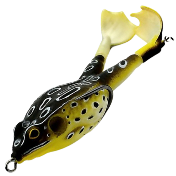 Realistic Silicone Frog Lure With Dual Hooks For Higher Strike Rate