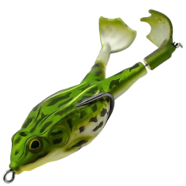 Realistic Silicone Frog Lure With Dual Hooks For Higher Strike Rate