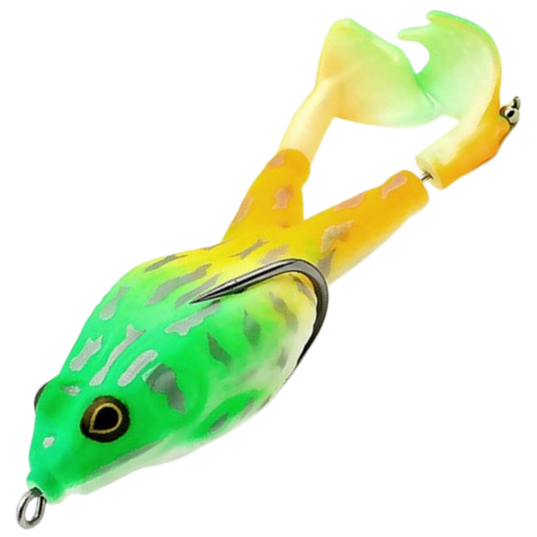 Realistic Silicone Frog Lure With Dual Hooks For Higher Strike Rate