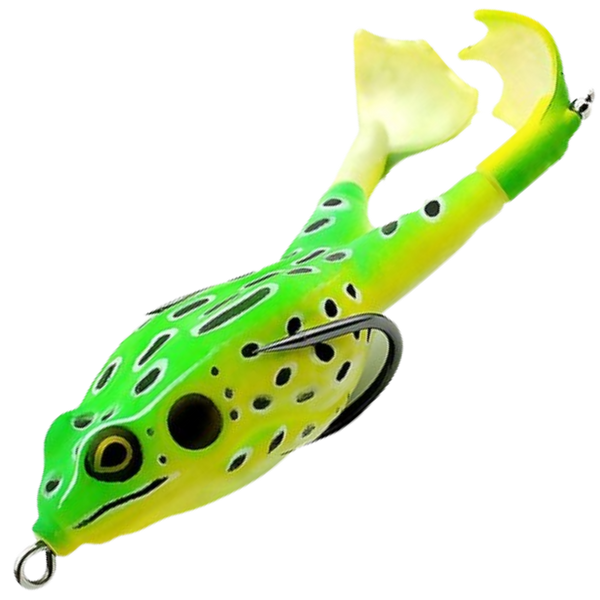 Realistic Silicone Frog Lure With Dual Hooks For Higher Strike Rate