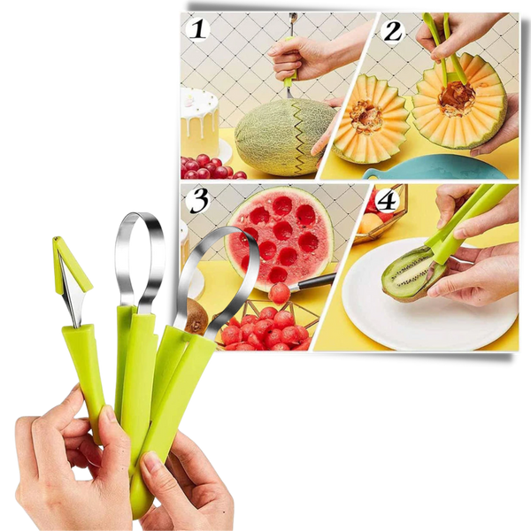 Premium Fruit Carving And Slicing Kit For Beautiful Fruit Art