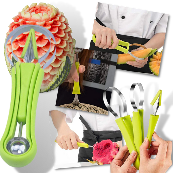 Premium Fruit Carving And Slicing Kit For Beautiful Fruit Art