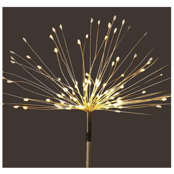 Solar Led Firework Garden Lights No Wiring Required Outdoor Decor