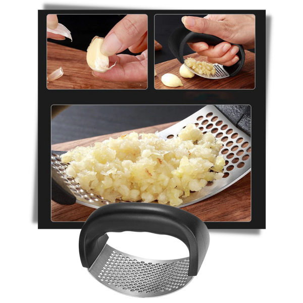 Premium Steel Garlic Crusher For Effortless Mincing And Fresh Flavor