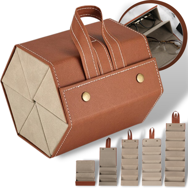 Space-Saving Glasses Storage Box With Durable Hanging Design