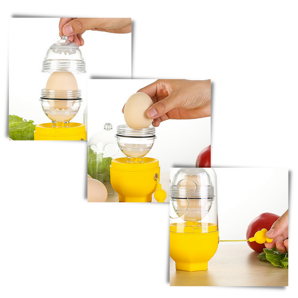 Manual Egg Scrambler For Clean Shell Free Mixing And Smooth Whisking
