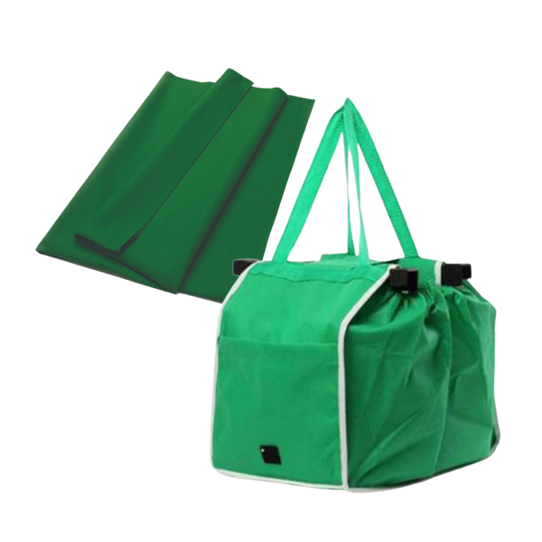 Foldable Reusable Shopping Bag For Cart With Large Capacity