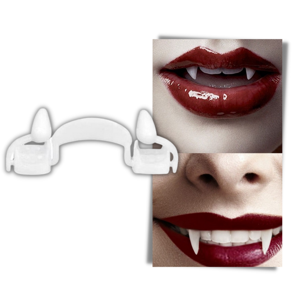 Realistic Vampire Fangs With Hidden Extendable Design For Halloween Costumes