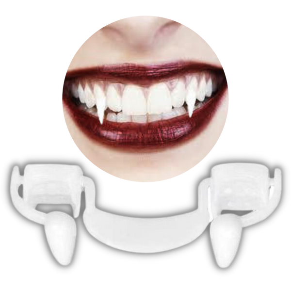 Realistic Vampire Fangs With Hidden Extendable Design For Halloween Costumes
