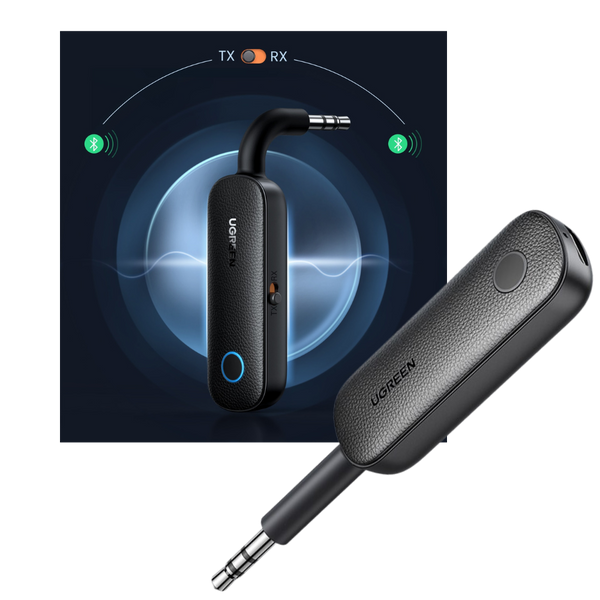 Bluetooth 5.0 Wireless Audio Adapter With 3.5mm Jack Long Battery Life
