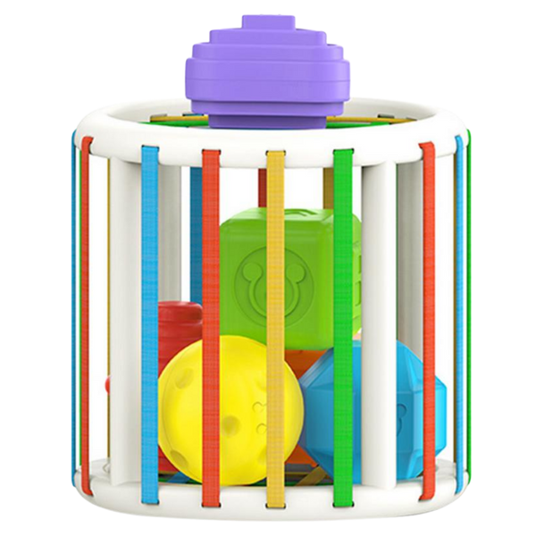 Colorful Shape Blocks Toy for Kids Develops Motor and Cognitive Skills