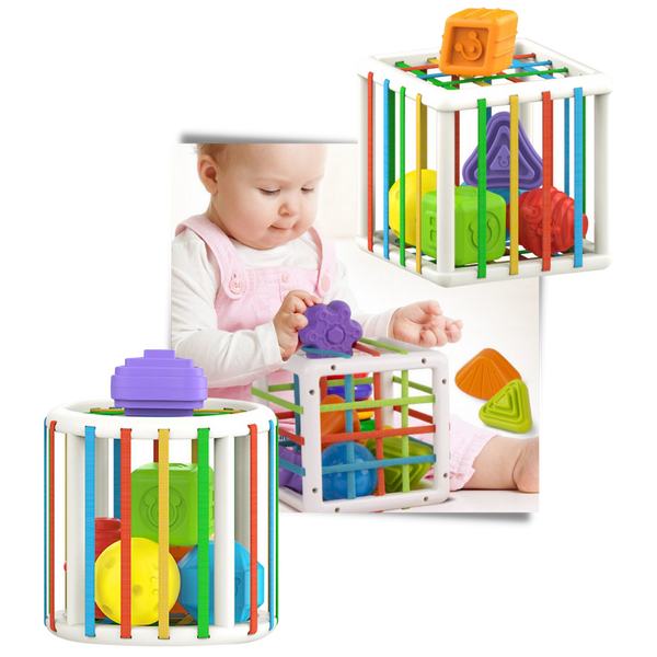 Colorful Shape Blocks Toy for Kids Develops Motor and Cognitive Skills