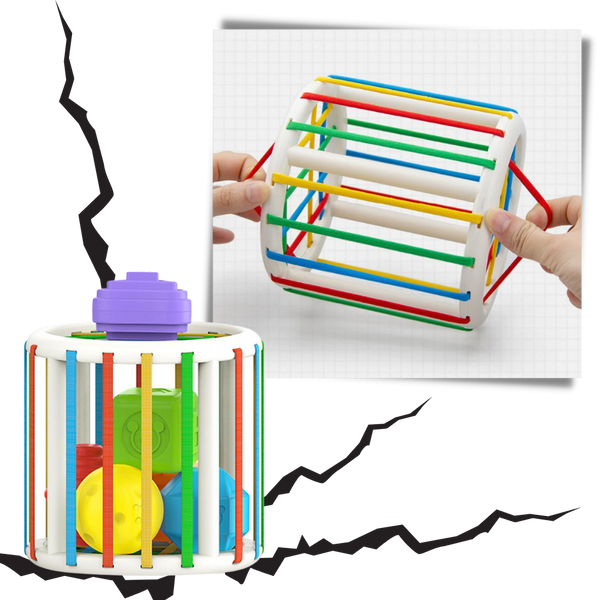 Colorful Shape Blocks Toy for Kids Develops Motor and Cognitive Skills