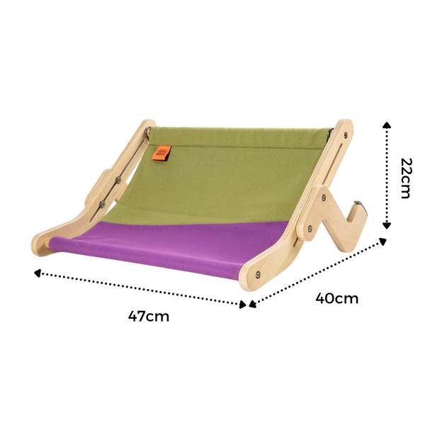 Solid Wood Window Perch for Cats With Safe Sunlit Viewing