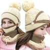 Premium Winter Beanie Set With Face Mask And Neck Warmer For All Day Warmth