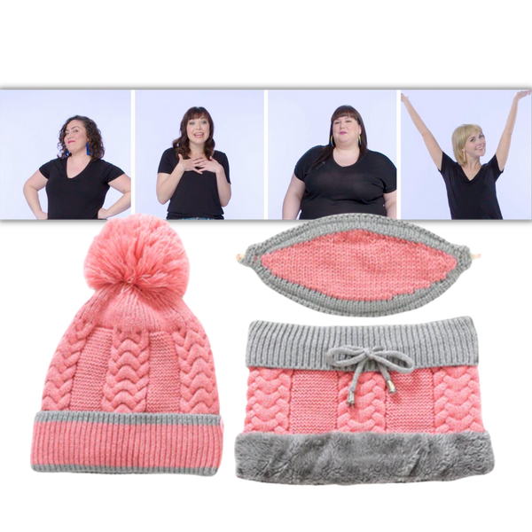 Premium Winter Beanie Set With Face Mask And Neck Warmer For All Day Warmth
