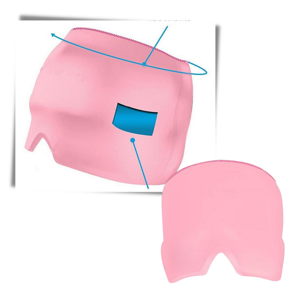 Hot Cold Therapy Migraine Gel Cap for Quick Headache Relief