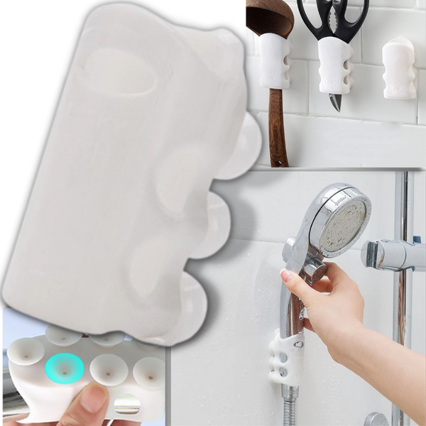Premium Suction Shower Head Mount For Secure Easy Placement Two Pack