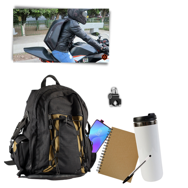 Protective Motorcycle Helmet Lock With Elastic Cable For Secure Parking