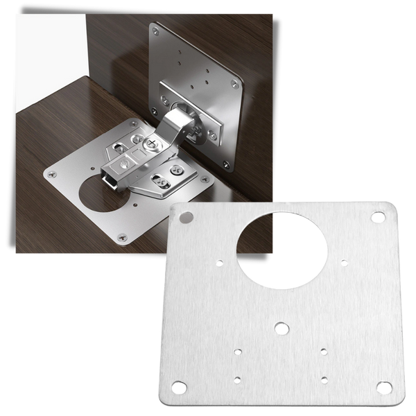 Premium Stainless Steel Hinge Repair Plates For Easy Cabinet Fixes