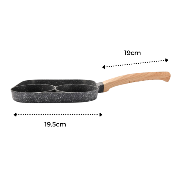 Premium Nonstick Frying Pan With Split Design For Quick Multi Dish Cooking