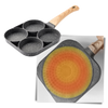 Premium Nonstick Frying Pan With Split Design For Quick Multi Dish Cooking