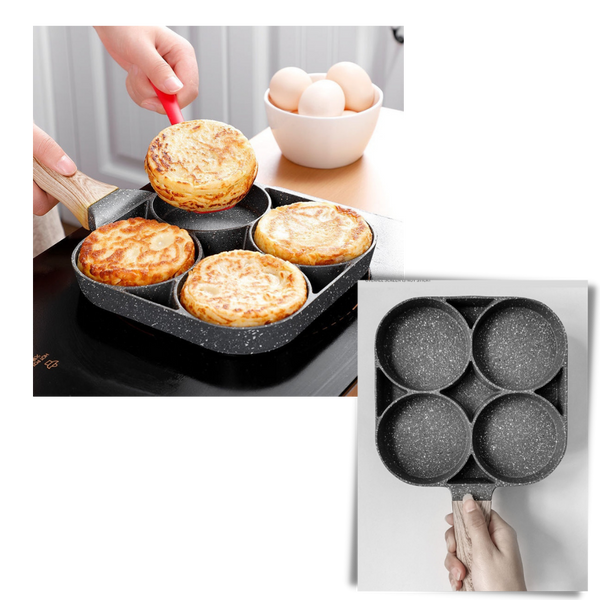 Premium Nonstick Frying Pan With Split Design For Quick Multi Dish Cooking