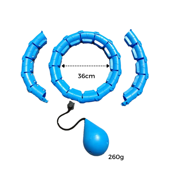 Weighted Waist Hoop For Fat Burning And Toning Adjustable Fitness Hoop
