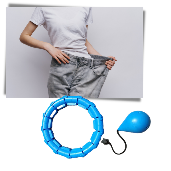 Weighted Waist Hoop For Fat Burning And Toning Adjustable Fitness Hoop