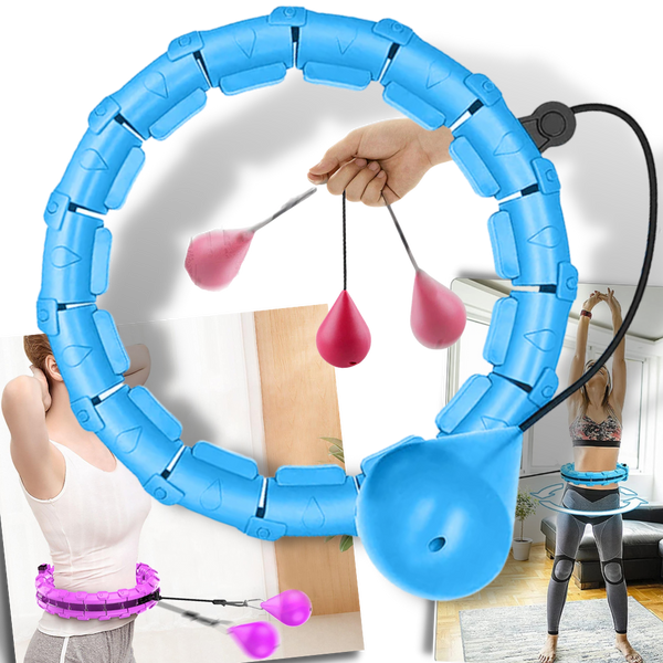 Weighted Waist Hoop For Fat Burning And Toning Adjustable Fitness Hoop