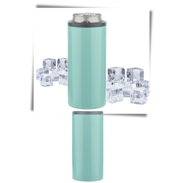 Premium Vacuum-Insulated Can Cooler Keeps Cans Cold On The Go