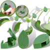 Set Of 20 Leaf Shaped Adhesive Clips For Climbing Plants With Neat Support