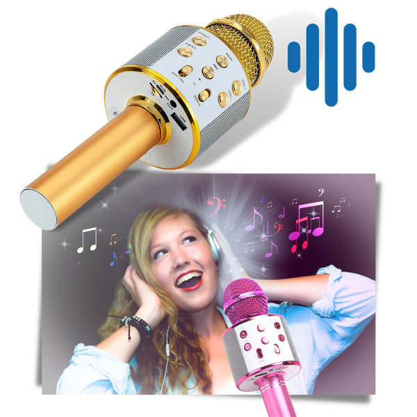 Premium Karaoke Microphone With Bluetooth And Noise Reduction Portable
