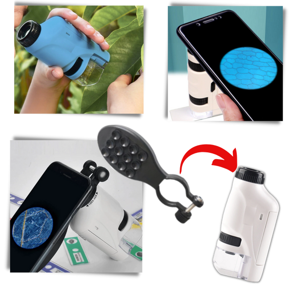 Kids Handheld Microscope for Hands On Science Discovery