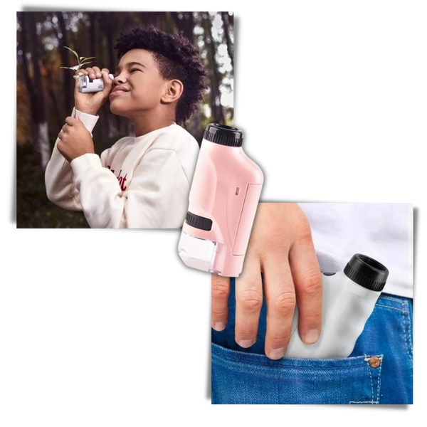 Kids Handheld Microscope for Hands On Science Discovery