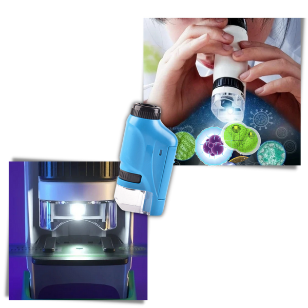 Kids Handheld Microscope for Hands On Science Discovery