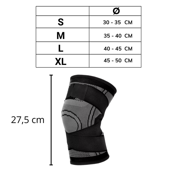 Knee Support Sleeve With Adjustable Straps For Pain Relief
