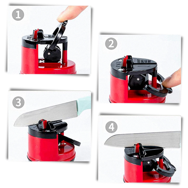Elite Knife Sharpener For Kitchen Use Delivers Safe Effortless Sharpness